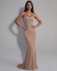 Stretch Mesh, Rhinestone Glow, Black-Tie Events