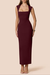 Helena Maxi Dress in Wine