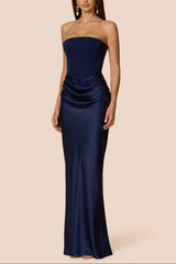 Mary Angela Maxi Gown in NavyBlue