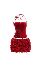 Marialena Bold Floral Two-Piece Ensemble