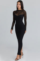 Karlie Black Lace Maxi Gown