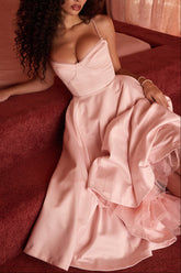 Molly Midi Dress in BabyPink