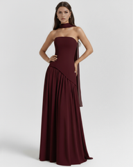 Serena Crepe, Lace-Up Back, Formal Events