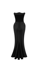 Scarlette Taupe Black Maxi Dress