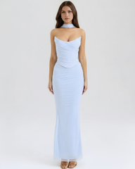 Mesh Maxi Three-Piece Set