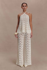 Glinda Ivory Crochet Pants