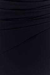 Giulia Black Chiffon Maxi Dress