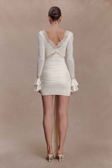 Electra Ivory Lace Mini Dress