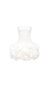 Isabelle Pastel Pink and White Mini Dress