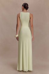 Perrie Pastel Lime Maxi Dress