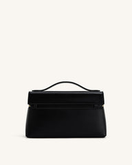 Thea Vegan Leather Crossbody Mini Casual Bag - Black