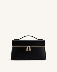 Thea Vegan Leather Crossbody Mini Casual Bag - Black