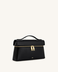 Thea Vegan Leather Crossbody Mini Casual Bag - Black
