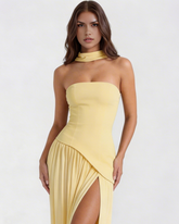 Serena Butter Yellow Maxi Dress
