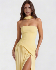Serena Butter Yellow Maxi Dress