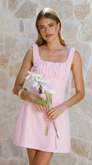 Adley Pink Mini Dress