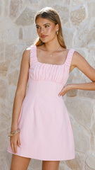 Adley Pink Mini Dress