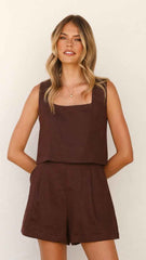 RELAXED HIGH-WAISTED MINI SUMMER CASUAL SHORTS