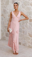 Lavara Pink Maxi Dress