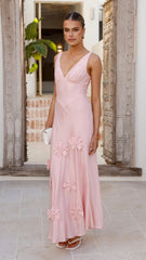 Lavara Pink Maxi Dress