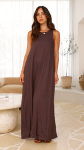 Darcy Chocolate Maxi Dress