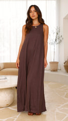 Darcy Chocolate Maxi Dress