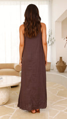 Darcy Chocolate Maxi Dress