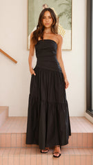 Lola Black Maxi Dress