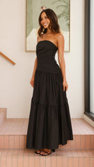 Lola Black Maxi Dress