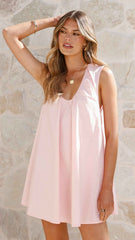RELAXED A-LINE MINI CASUAL SUMMER DRESS