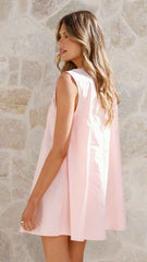 RELAXED A-LINE MINI CASUAL SUMMER DRESS