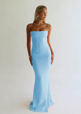 Louie Dress in Soft Blue