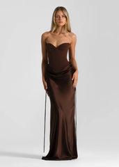 Espresso Verity Bustier & Evelyn Skirt Set