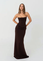 Brown Louie Evening Dress