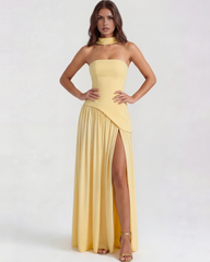 Serena Butter Yellow Maxi Dress