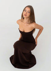 Brown Louie Evening Dress