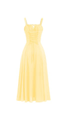 Miyla Lace-Up Back Midi Dress