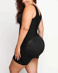 AirSlim Full Coverage Bodysuit - Black Tummy Control