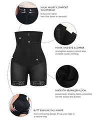 Bare Essentials High-Waist Shapewear Short - Black Lace