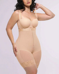 BOOT-YEAHâ„?High-Waisted Mini Dress - Polka Dot Lace
