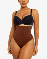 Bare Essentials AirSlim Thong - Black High Waist