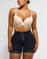 BOOT-YEAHâ„?AirSlim® Mid-Rise Shorts - Black Lace Compression