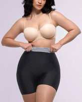 Bare Essentials Midi Shorts - Cream Tummy Control