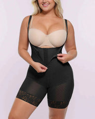 BOOT-YEAHâ„?Midi Bodysuit - Black Polka Dot Mesh