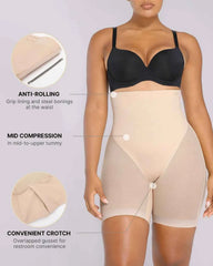BOOT-YEAHâ„?MeshSmoothâ„?High-Waisted Mid Thigh Short