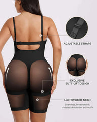 Bare Essentialsâ„?MeshSmoothâ„?Low Back Mid Thigh Bodysuit