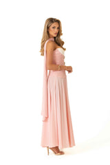 Isabella Mini Dress - Baby Pink Strapless Sweetheart