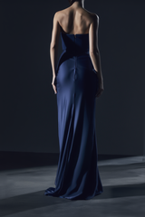 Mary Angela Maxi Gown in NavyBlue