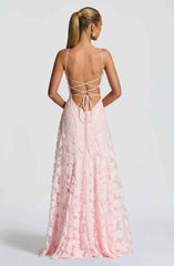 Women's Floral Sleeveless Maxi Wedding Guest Dress