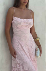 Women's Floral Sleeveless Maxi Wedding Guest Dress